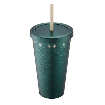 星巴克 星光鱗片不鏽鋼TOGO冷水杯