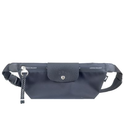 Longchamp Le Pliage Energy 尼龍拉鍊肩背腰包(黑)