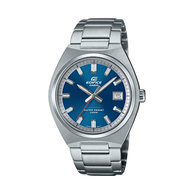CASIO 卡西歐 EDIFICE 纖薄簡約 藍寶石水晶玻璃 深海藍 日期顯示窗 EFB-109D-2A 38.5mm