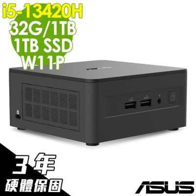 ASUS 華碩 NUC 13 PRO 迷你電腦(i5-13420H/32G/1TB HDD+1TB SSD/W11P)