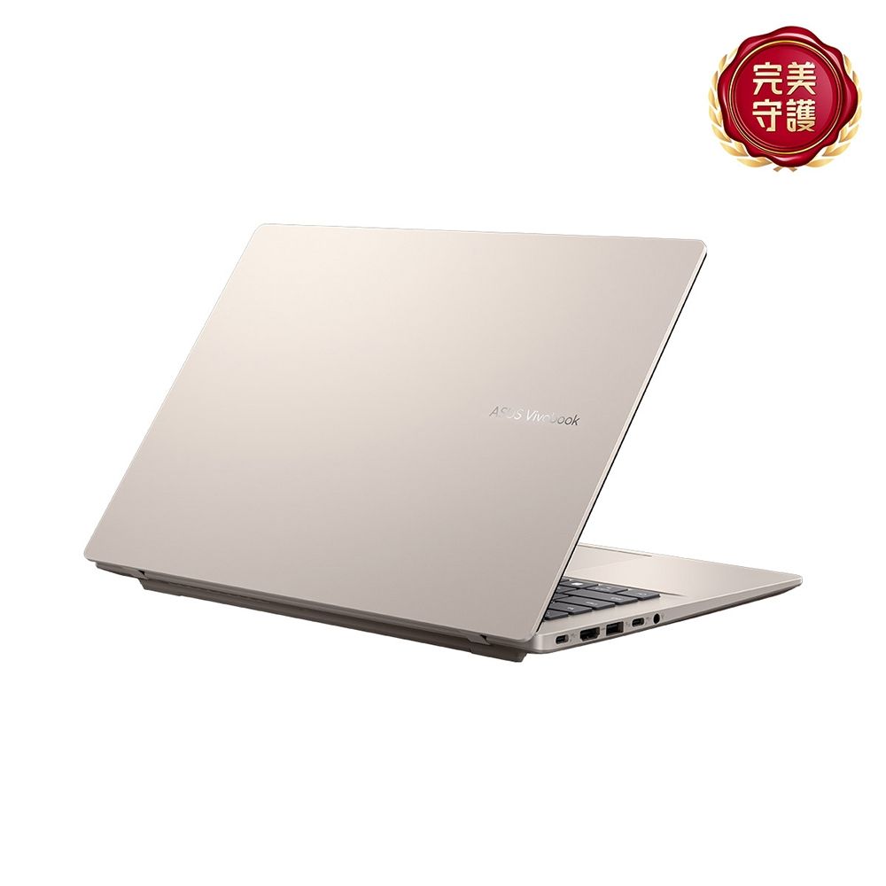 ASUS 華碩Vivobook 14 X1407QA 14吋文書效能AI特仕筆電金色(Snapdragon
