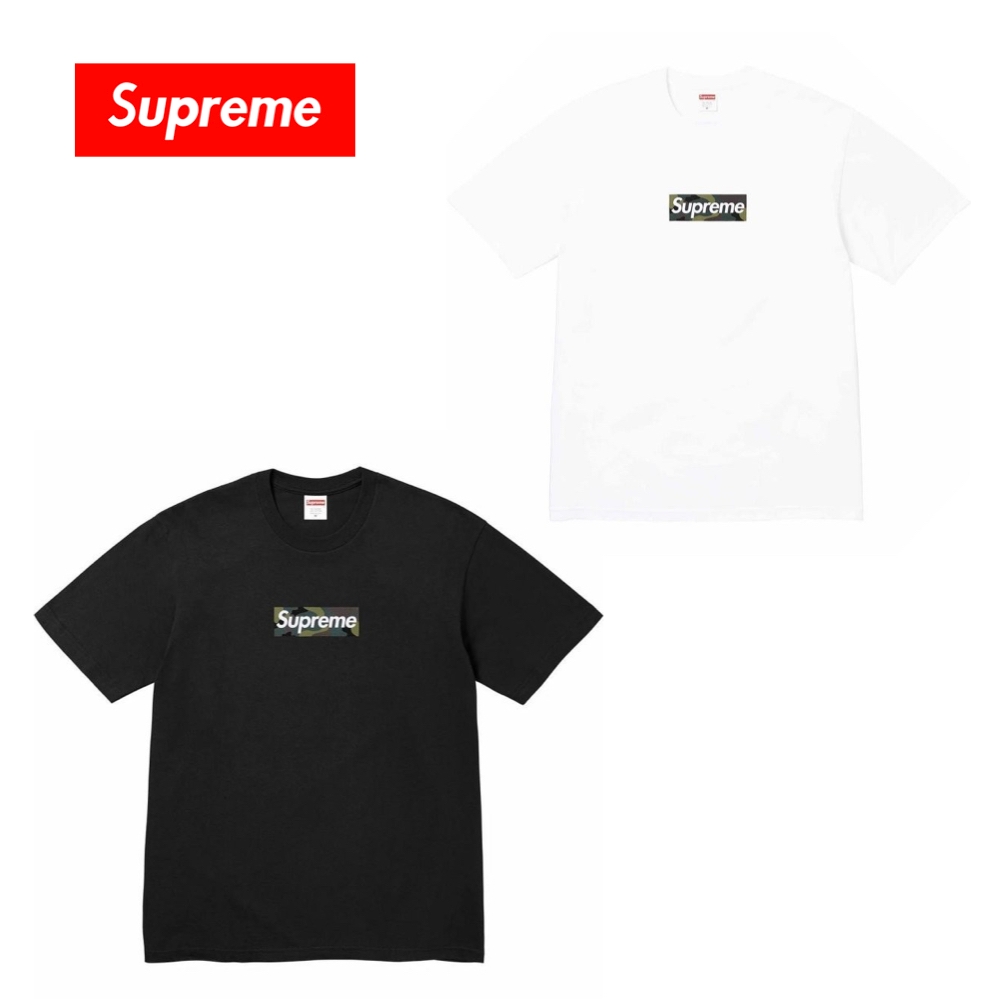 Supreme 23FW Box Logo Tee 迷彩白/迷彩黑T-Shirt 上衣短袖休閒FW23T57