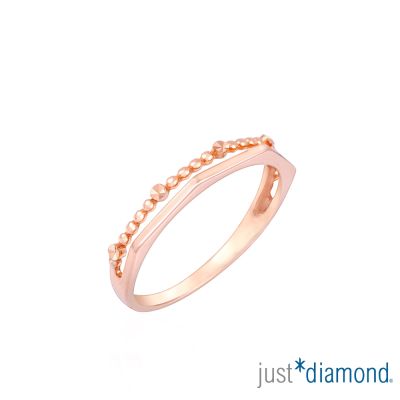 【Just Diamond】方采交映 18K玫瑰金戒指(網路限定)