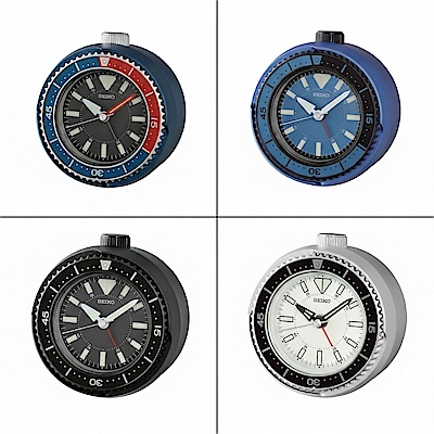 SEIKO 日本精工 水鬼造型 滑動式秒針 貪睡 鬧鐘10.4X9.7cm- 多品任選