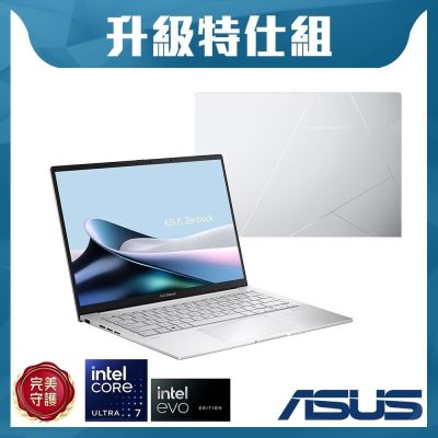 ASUS華碩 ASUS UX3405CA 14吋特仕筆電 (Ultra 7 255H/16GB/2TB SSD/EVO/白霧銀/Zenbook 14 OLED)