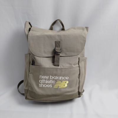 NEW BALANCE 後背包 帆布背包 筆電層 耐用 LAB51500-2色 旱石/黑