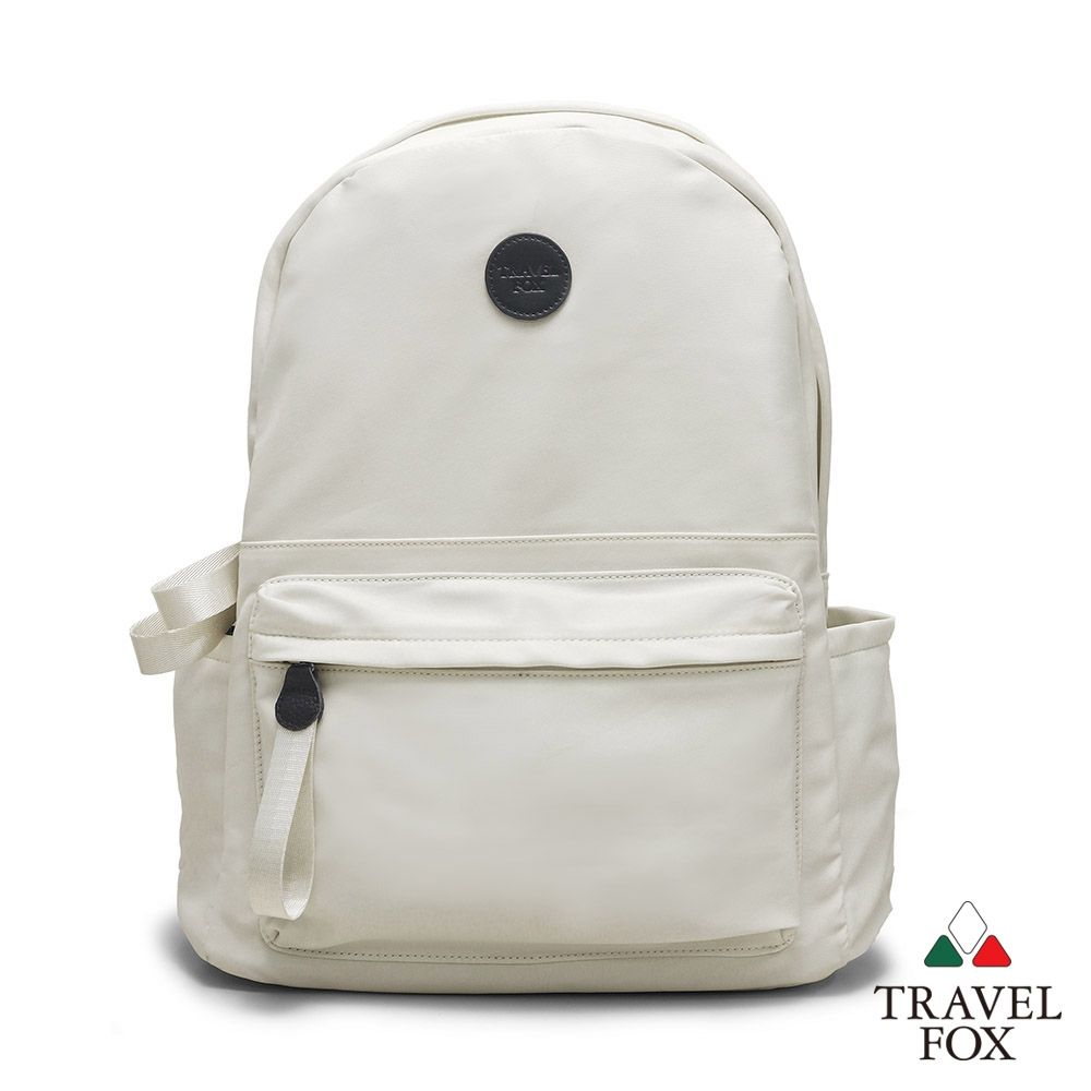【TRAVEL FOX 旅狐】簡約休閒大容量防水筆電包/旅行背包/學生包/女包 (TB840-82 米白)