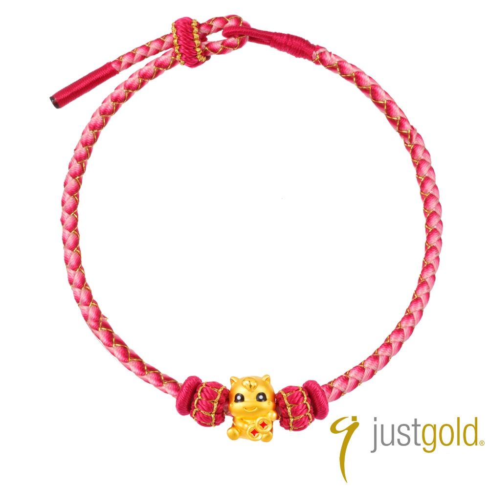 【Just Gold 鎮金店】馬迎財富 黃金手繩