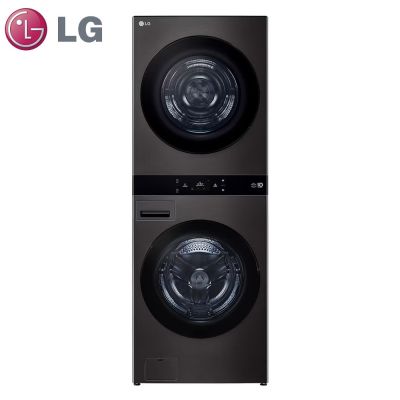 LG樂金 LG(洗22公斤+乾20公斤)熱泵除濕AI智控洗乾衣機WD-S2220B(尊爵黑)