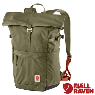 【Fjallraven 北極狐】High Coast Foldsack 24L 輕量多功能日用後背包.電腦書包 23222-620 綠