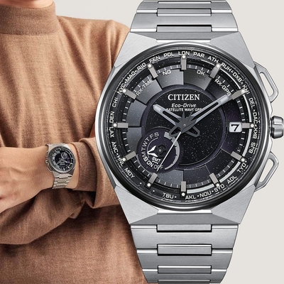 CITIZEN 星辰 限量週年紀念款 超級鈦GPS衛星對時手錶 開學換新季 送禮推薦-星際黑 CC3097-52E