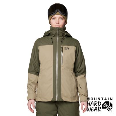 【Mountain Hardwear】Firefall Trifecta Jacket 兩件式防水化纖連帽外套 女款 深松綠/滑坡青 #2134751