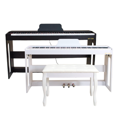 【DP-1200】88鍵藍芽電鋼琴 通過國家認證，鋼琴五級重錘觸感，鋼琴三踏板