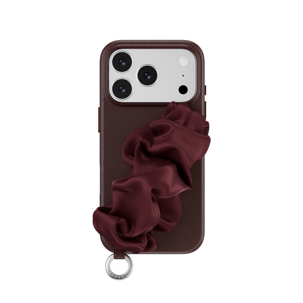 【MagEasy】Foulard M 絲巾手環磁吸殼 iPhone 17 系列 (酒紅)