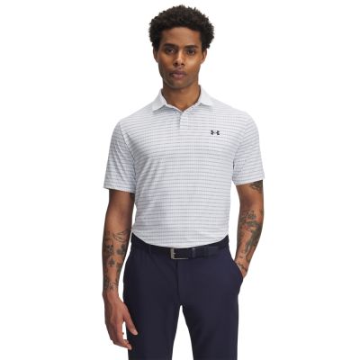 【UNDER ARMOUR】UA 男 Drive Chill 印花短袖POLO 1389597-102