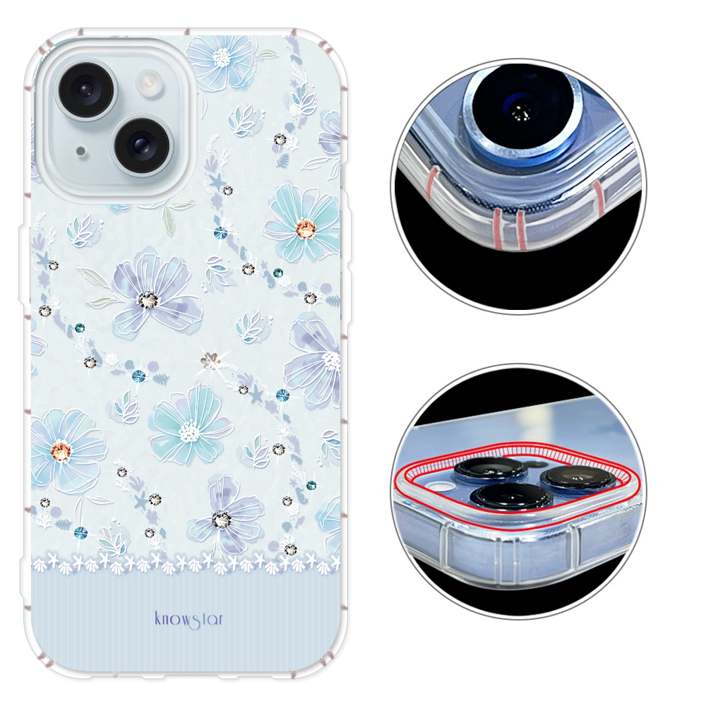KnowStar iPhone17/16/15/14/13/12系列 奧地利彩鑽防摔手機殼-莫蘭Air/16e/ProMax/Plus/SE/XR