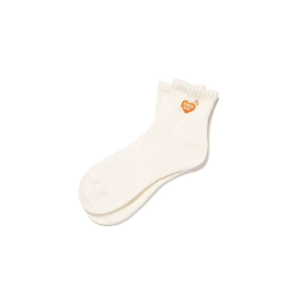 HUMAN MADE PILE SHORT SOCKS WHITE 愛心短襪襪子白色HUMAN-283 台灣現貨 襪子