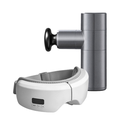 【按摩舒壓組合】MSG1輕巧按摩槍+KM3氣壓熱敷按摩眼罩