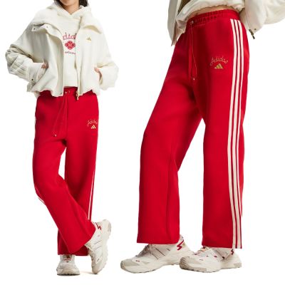 Adidas NYR Wide KN PNT 女款 紅色 新年 寬褲 運動 休閒 長褲 KH2702