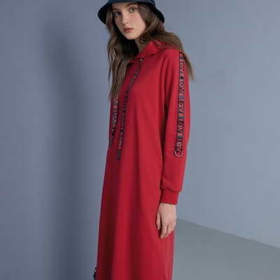 JIN HWA 今譁 詹譁霓 12寬鬆個性連帽洋裝 P0182