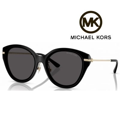 【Michael Kors】亞洲版 時尚太陽眼鏡 金屬鏡臂 MK2229D 300587 59mm 黑框深灰鏡片 公司貨
