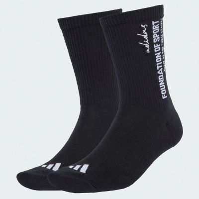 【adidas 愛迪達】 3-STRIPES 中筒襪 2 雙入 男/女 JW8029