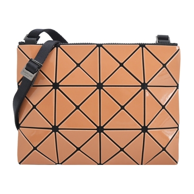 ISSEY MIYAKE 三宅一生 BAOBAO 3x4亮面雙色斜背包-赭色×淺赭色