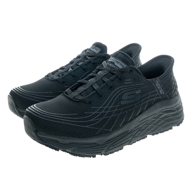 SKECHERS 女鞋 工作鞋系列 瞬穿舒適科技 MAX CUSHIONING ELITE SR 寬楦款 - 108172WBLK