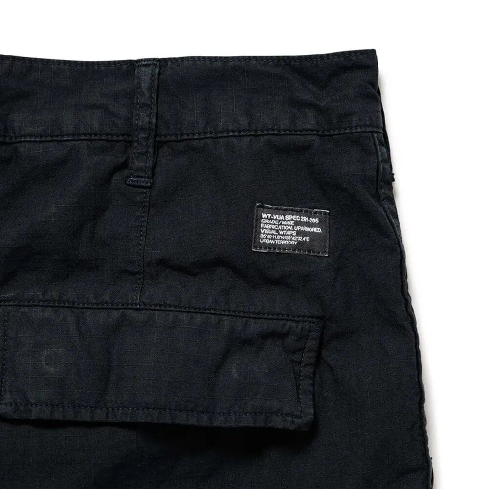 Wtaps Mils9602 / Shorts / Cotton Ripstop 黑色工裝五分褲251WVDT