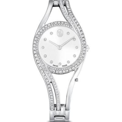 SWAROVSKI 施華洛世奇 Hyperbola 手鐲式腕錶 女錶 手錶 禮物-28mm 5689432