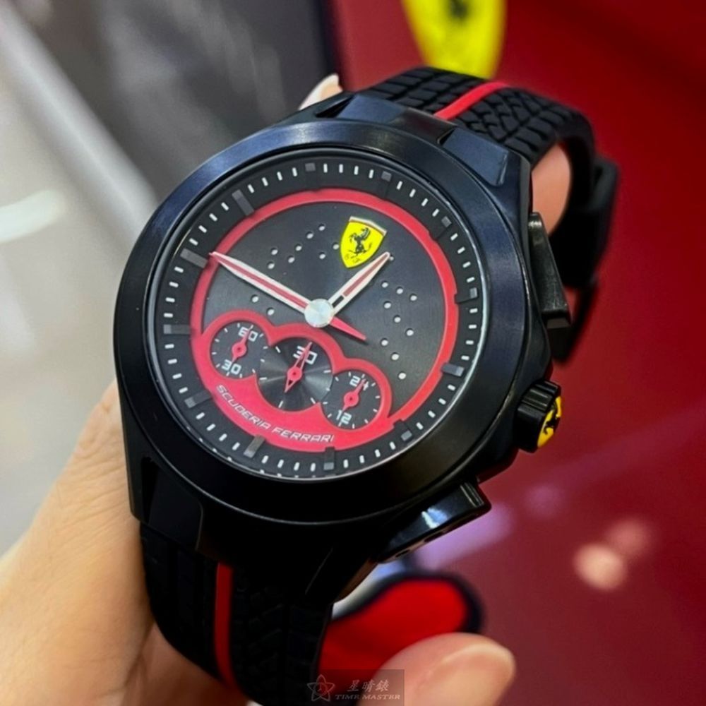 FERRARI 法拉利 男錶,46mm錶徑,編號:FE00110