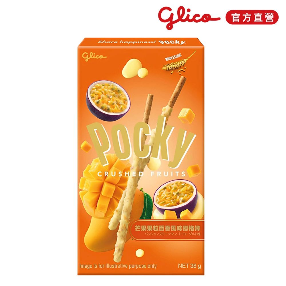 格力高 Pocky百奇 芒果果粒百香風味優格棒