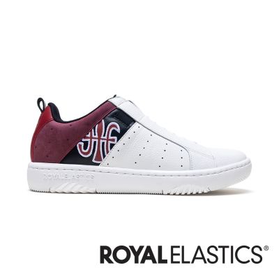 ROYAL ELASTICS ICON2.0 白黑紅真皮潮流運動休閒鞋 (男) 006553-091