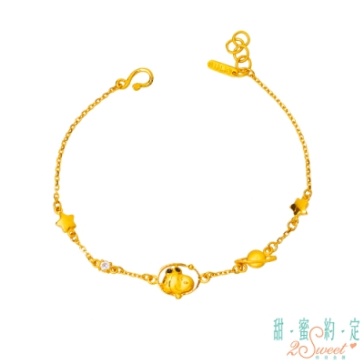 甜蜜約定2SWEET 太空人史奴比Snoopy黃金手鍊