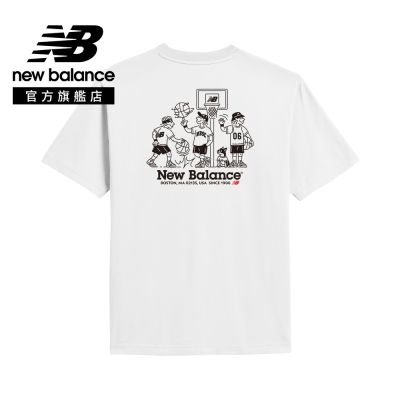 【New Balance】NBBOY籃球隊短T_男性_白色_MT61A9TEWT