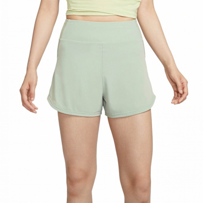 NIKE 短褲 女款 運動褲 AS W NK BLISS DF HR 3IN BR SRT 綠 DX6019-370