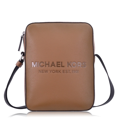 Michael Kors 荔枝紋皮革 / 斜背包(小款/駝色)