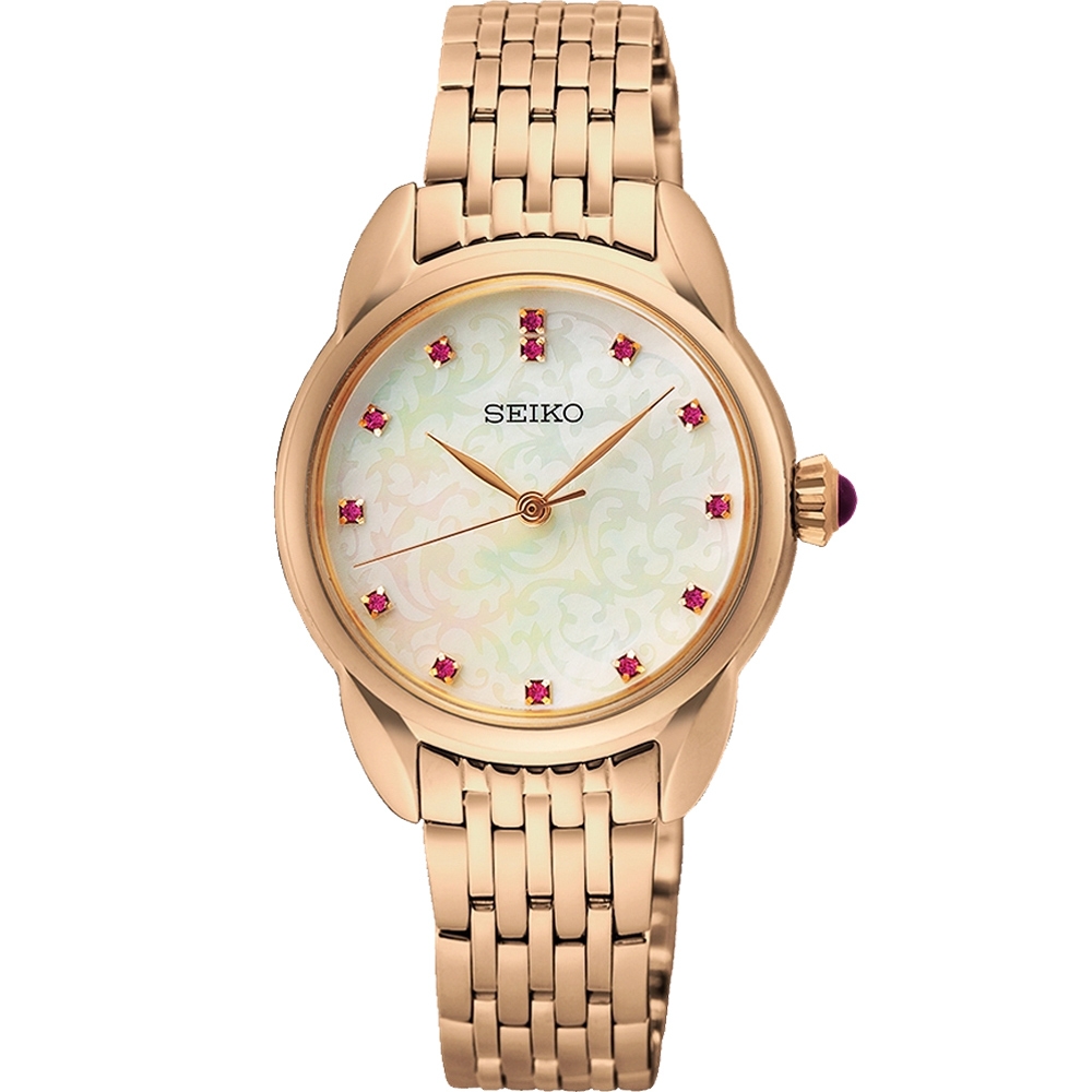 SEIKO 精工 珍珠母貝時尚女錶(6N01-00P0K/SUR564P1) ˍSK040