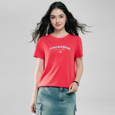 GIORDANO 女裝純棉印花短袖T恤【多色任選】