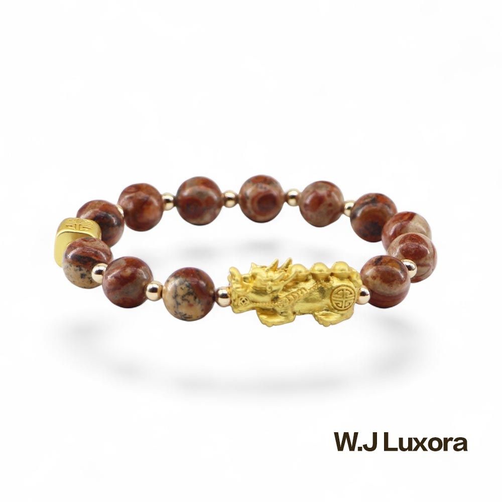 W.J Luxora財寶金剛舍利貔貅手錬 10MM   20250522-1