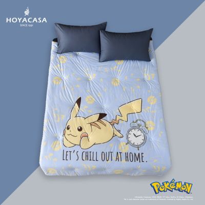 【HOYACASA 】Pokémon寶可夢官方授權 -暖窩時刻針織荳點毯被(150x200cm)