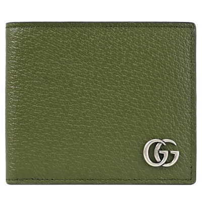 GUCCI GG Marmont 經典款對開八卡短夾(墨綠)