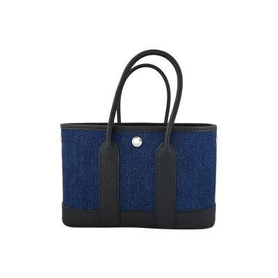 HERMES 愛馬仕 限量版Negonda Neo Garden Party 23(丹寧藍/黑)