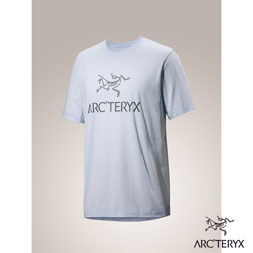 Arcteryx 始祖鳥官方直營】男Arc'Word LOGO 短袖休閒Tee 天藍| 短袖