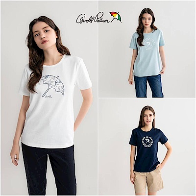 Arnold Palmer -女裝-經典刺繡/印花LOGO短袖T-多款多色選