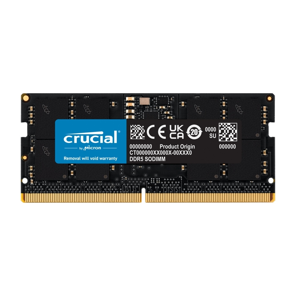 美光Micron Crucial NB-DDR5 5600/16G 筆記型RAM 內建PMIC電源管理晶片