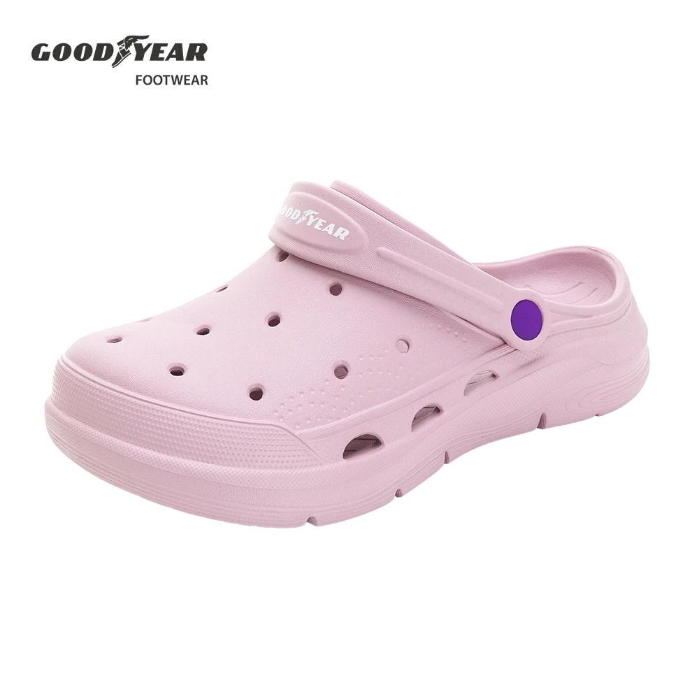 【GOODYEAR 固特異】女夏日輕旅-兩穿式洞洞鞋/女鞋 輕便 透氣 藕紫(GAWP42707) (藕紫)
