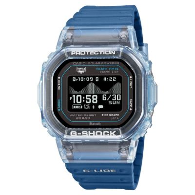CASIO卡西歐 G-SHOCK G-LIDE 系列 活潑自在 日常訓練 藍芽 太陽能電力 藍 GBX-H5600-2 44.5mm