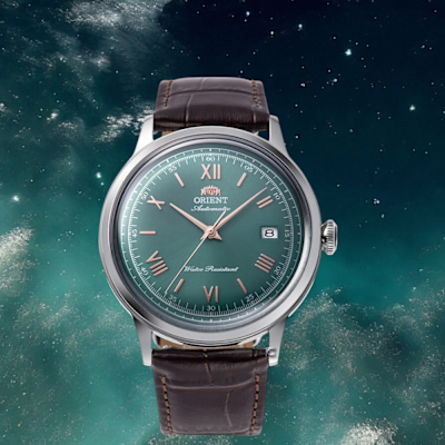 ORIENT 東方錶 Classic Bambino 復古機械腕錶-40.5mm綠 RA-AC0023E