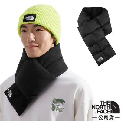 【The North Face】PUFFY SCARF 輕量保暖防潑圍脖.圍巾.領巾.頸套 / 8F5H-JK3 宇宙黑